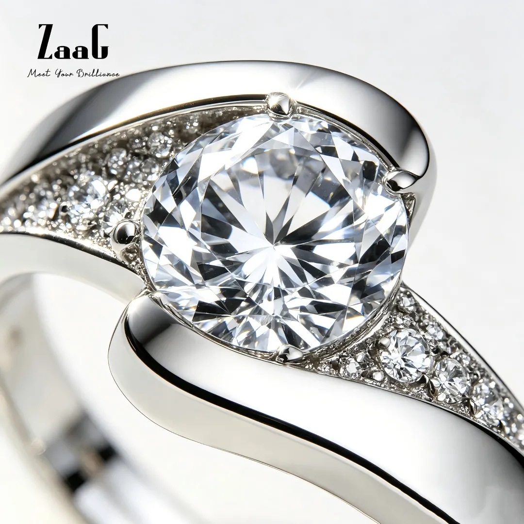 Sleek Luminous Curve Ring