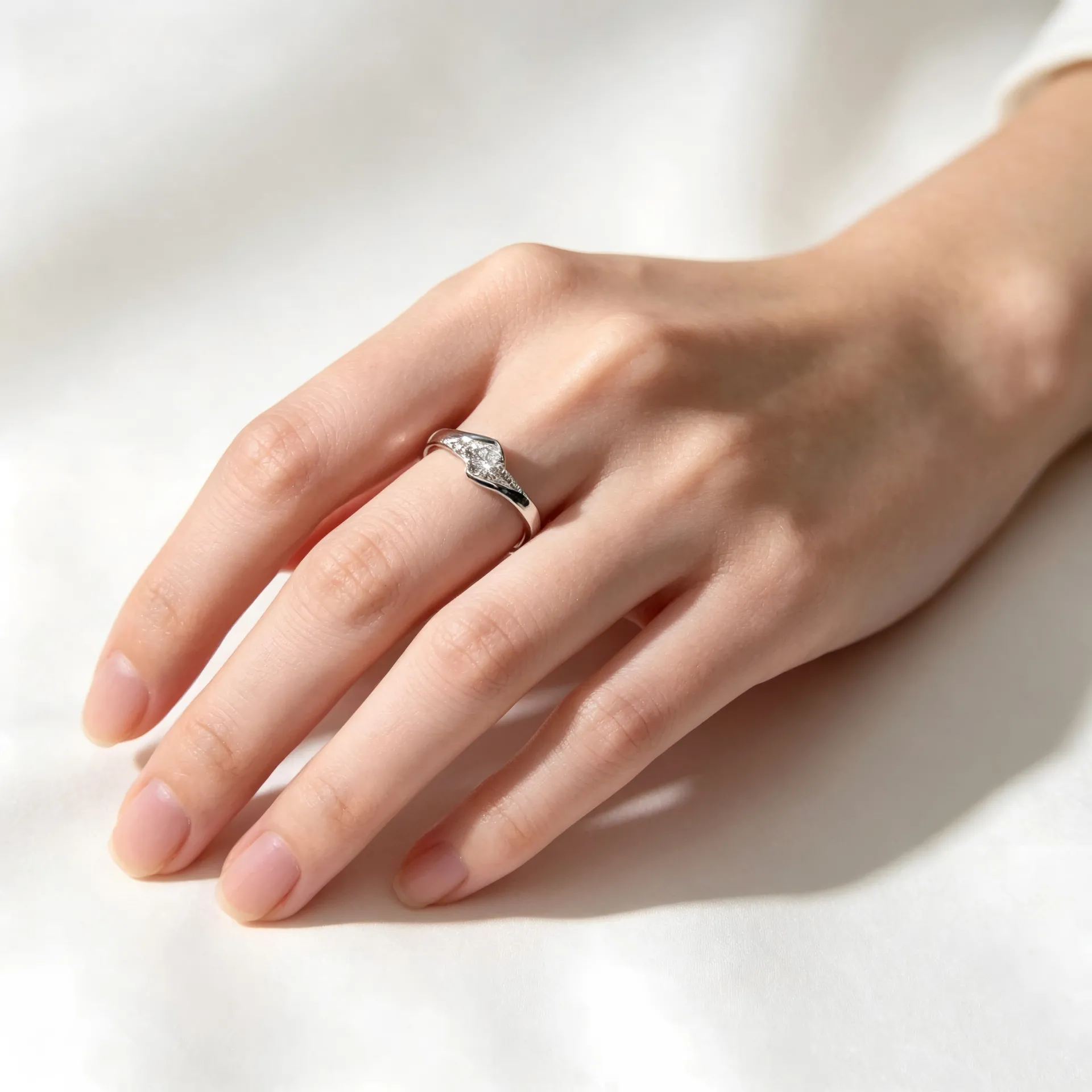 Tangled Love Curve Ring
