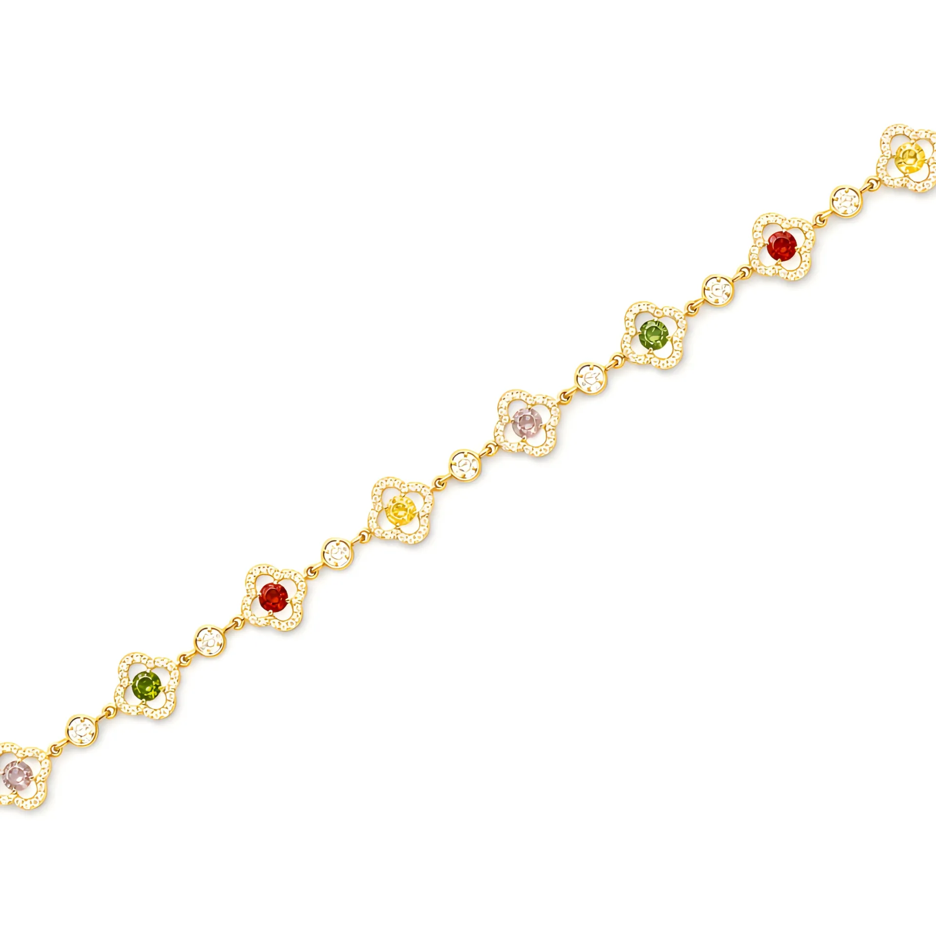 Lucky Rainbow Clover Chain