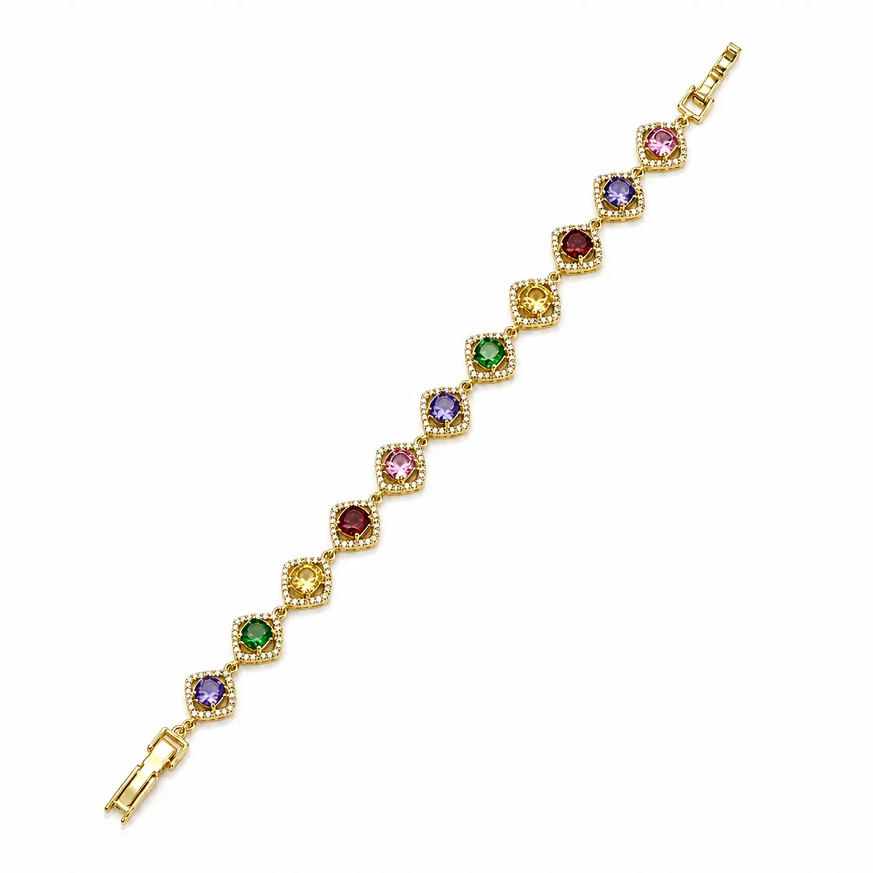Starlit Gem Cascade Bracelet