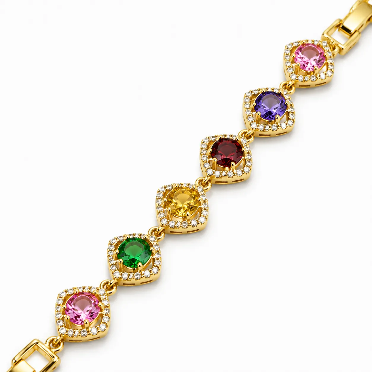 Starlit Gem Cascade Bracelet