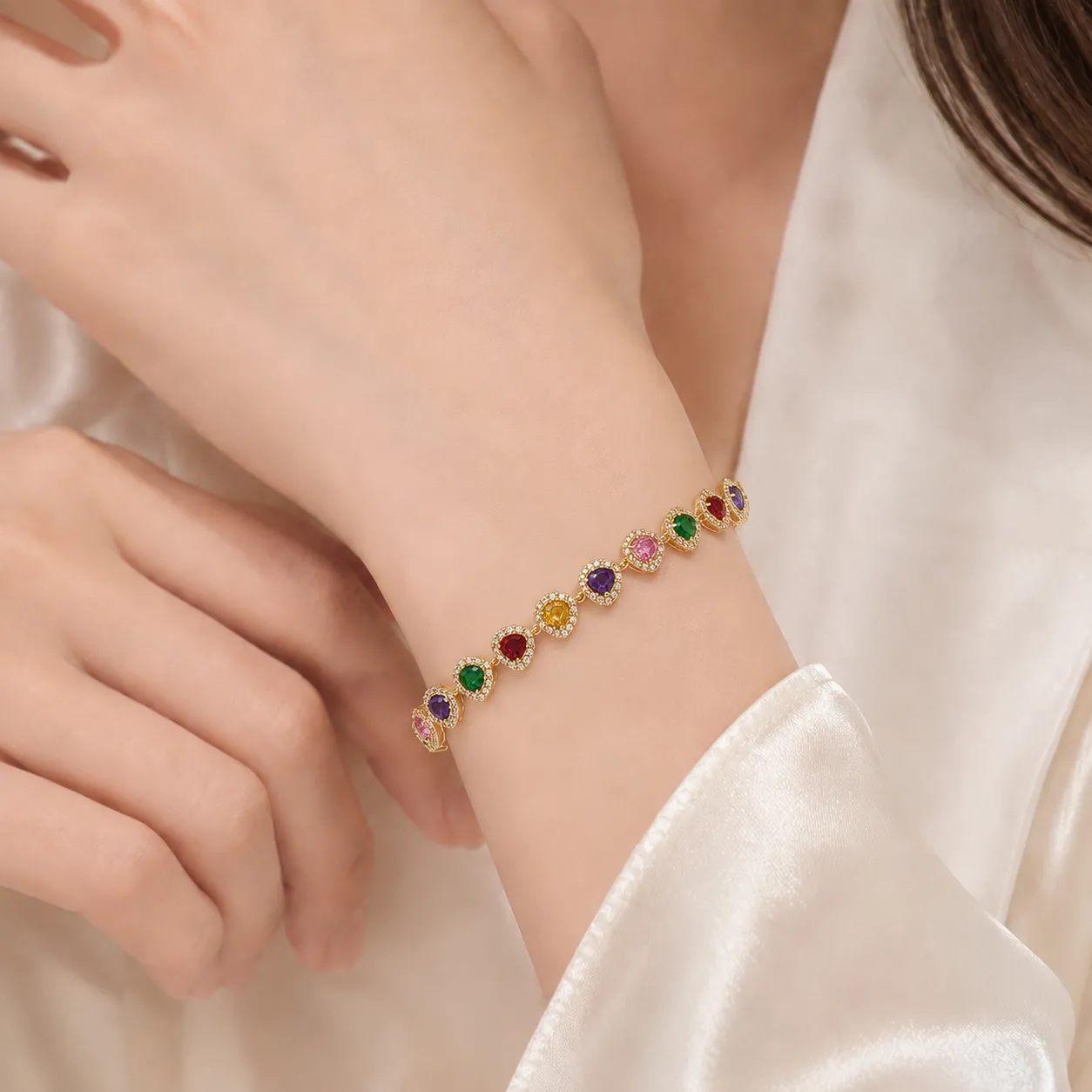 Mystic Rainbow Cascade Bracelet