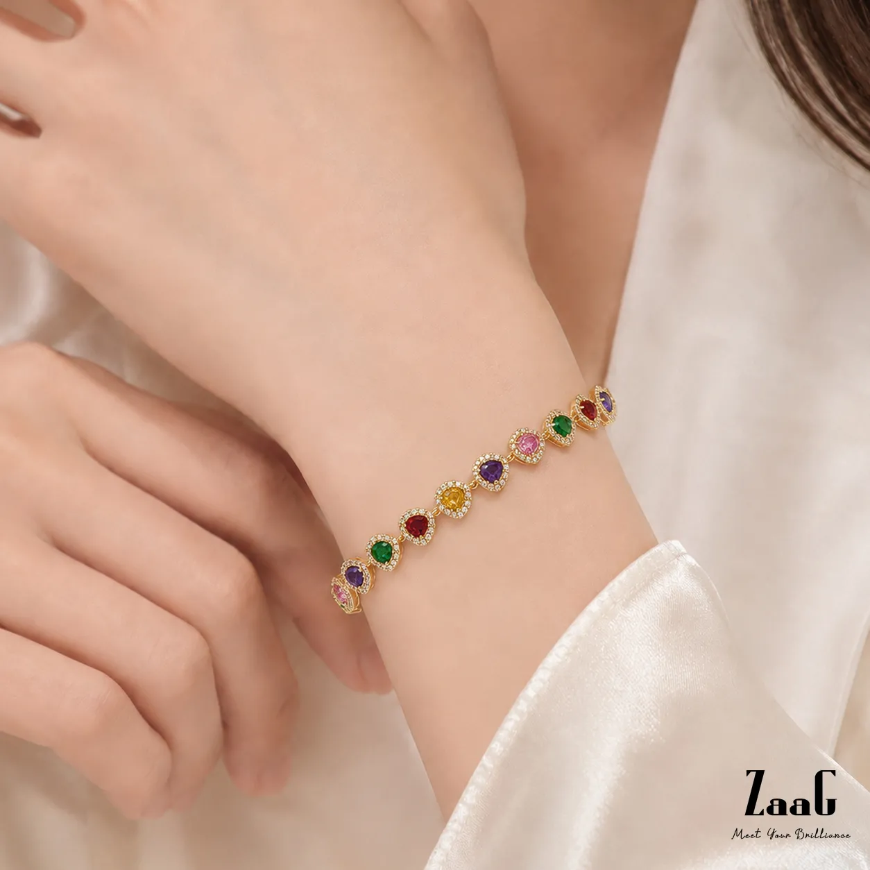 Mystic Rainbow Cascade Bracelet