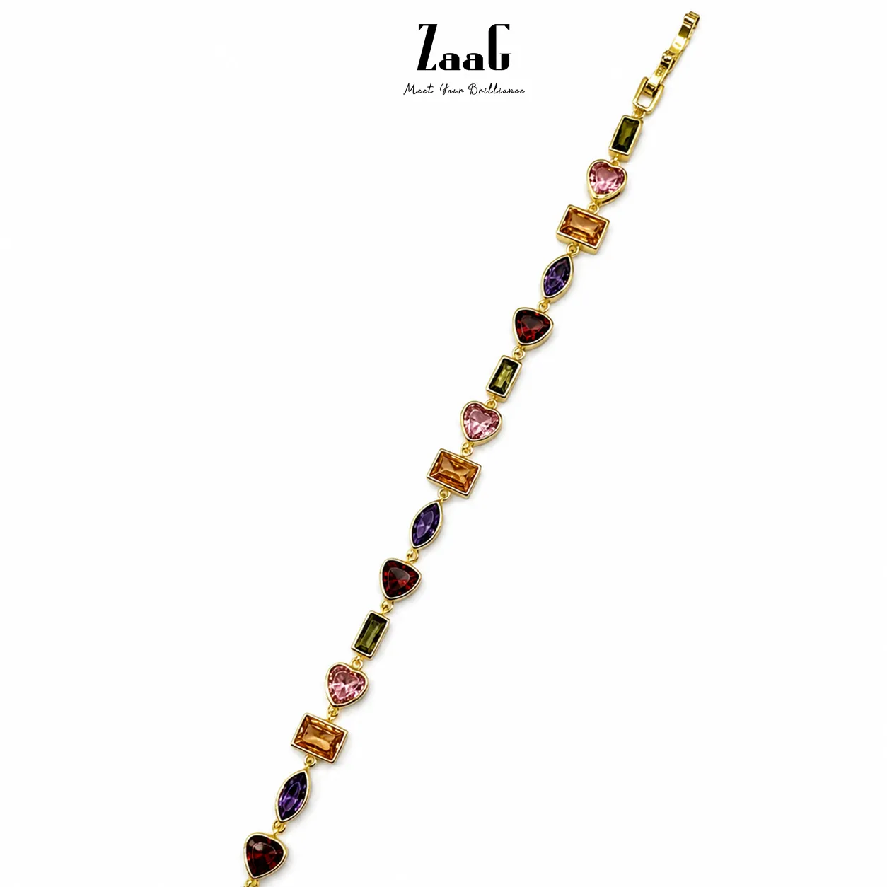 Golden Starlight Mosaic Bracelet