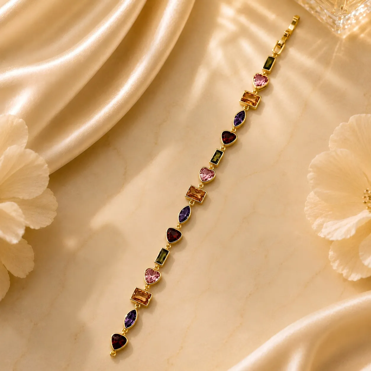 Golden Starlight Mosaic Bracelet