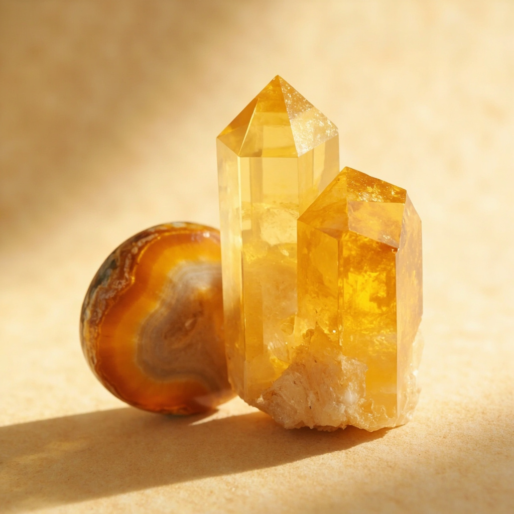 Does a honey calcite and agate combo work for solar plexus