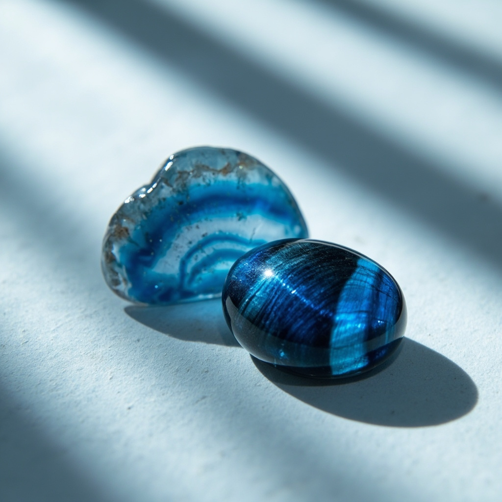 Is a blue tiger eye and agate combo good for throat chakra
