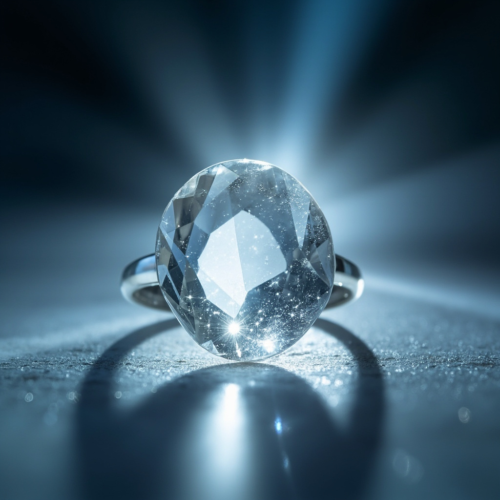 How to charge a clear quartz crystal ring under moonlight