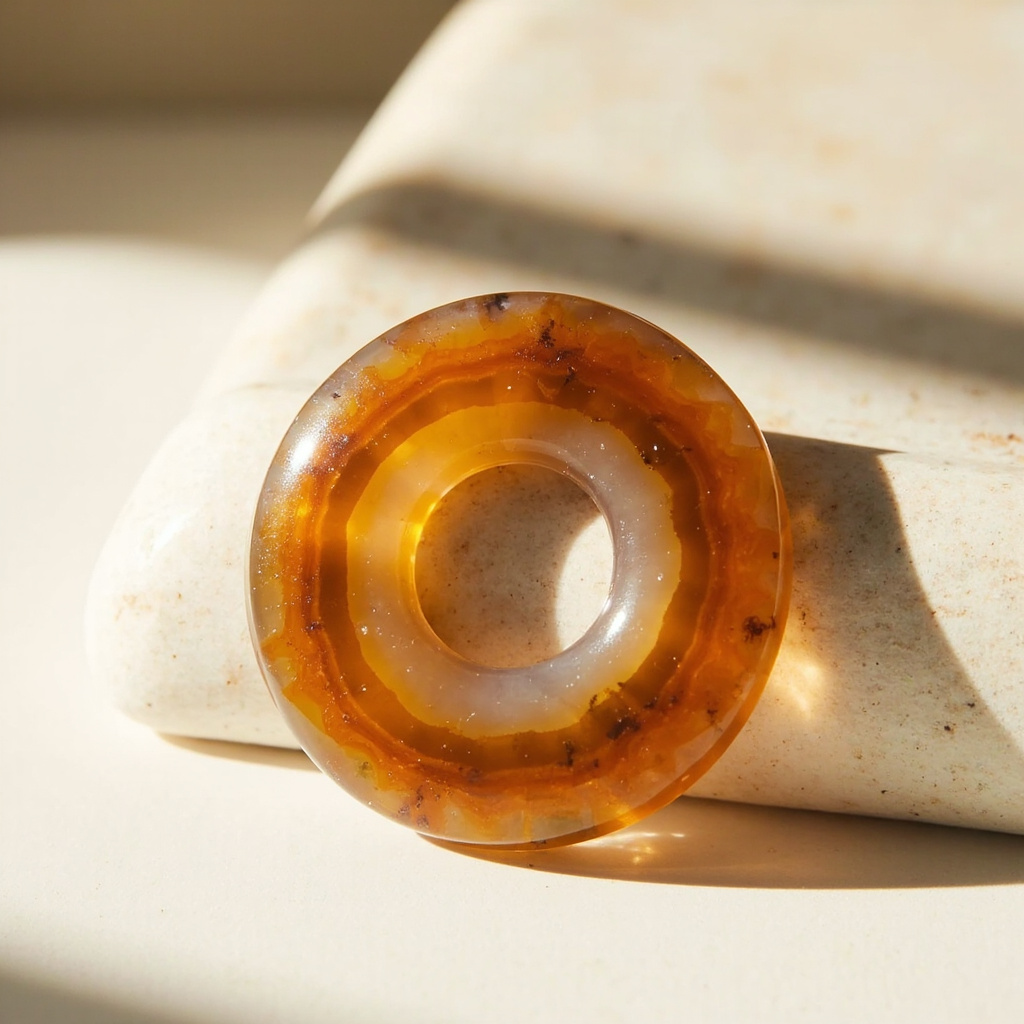 Where to buy a real agate donut pendant for layering