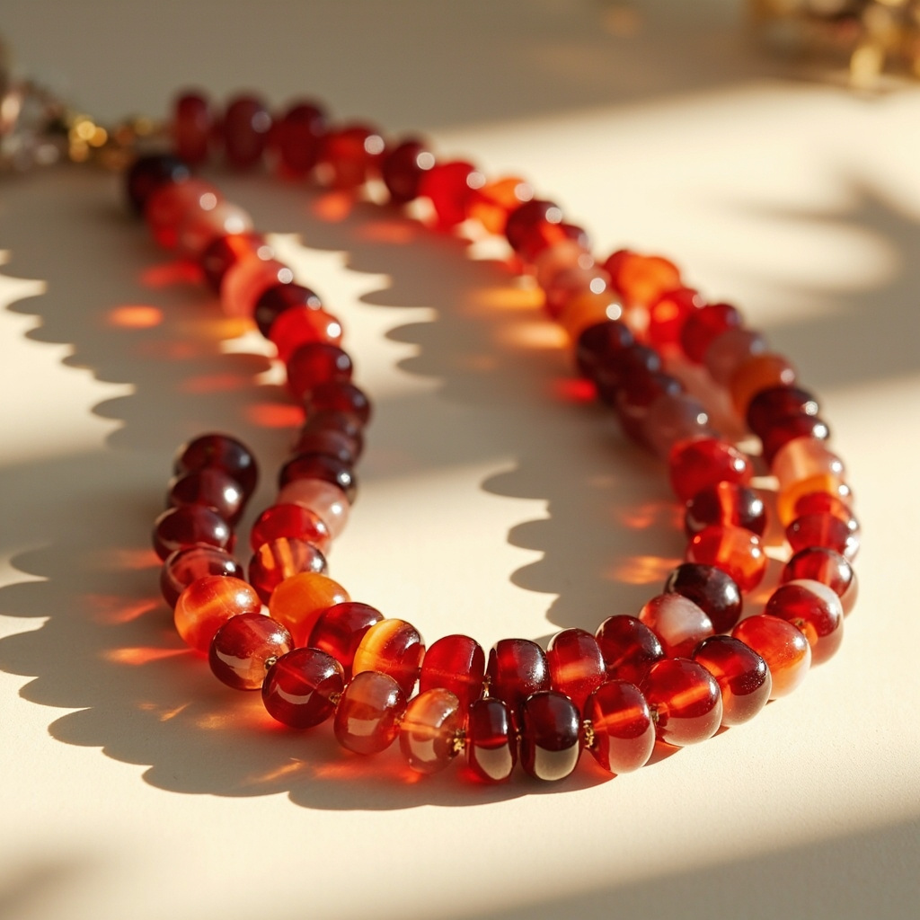 Is a red agate necklace good for feng shui wealth area