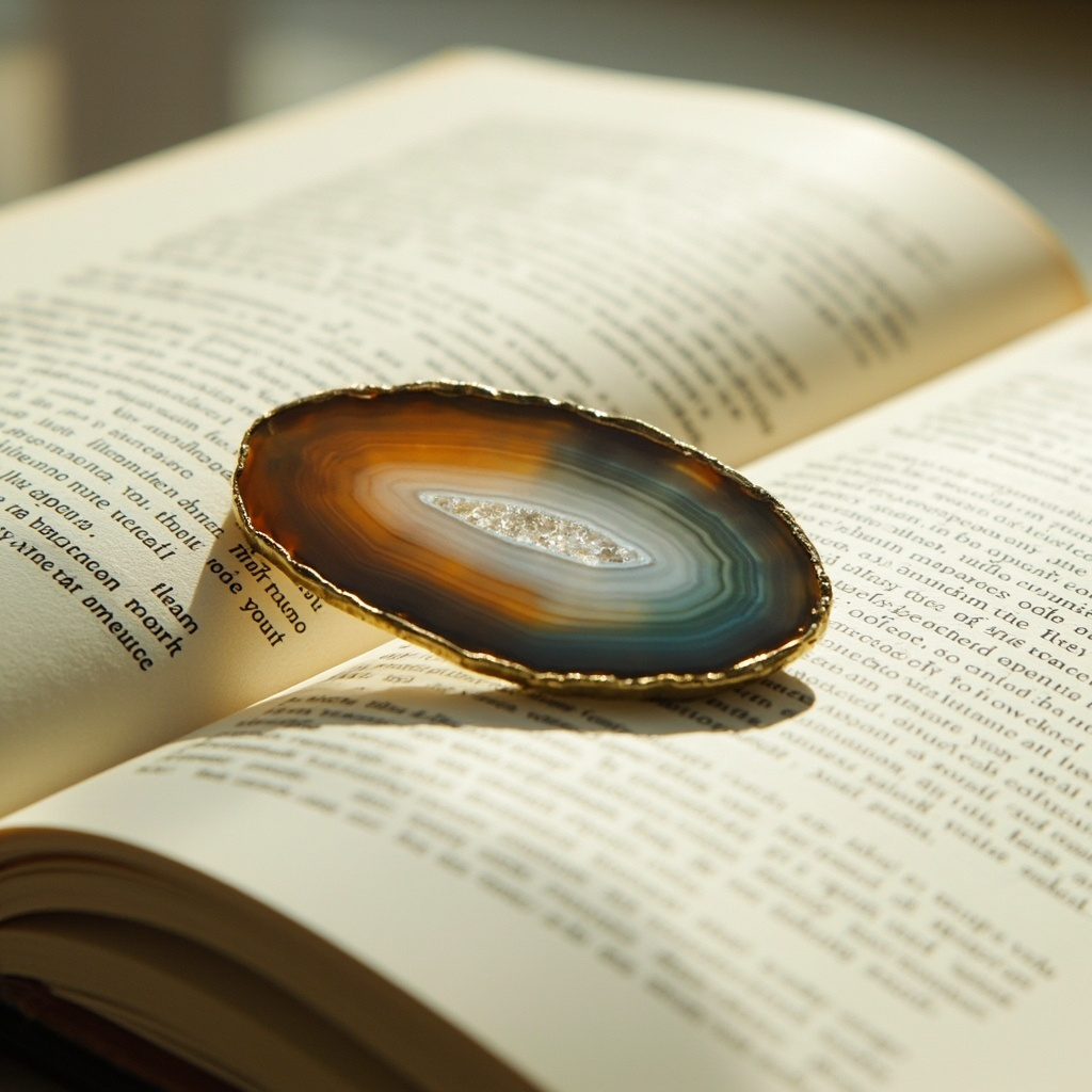 Where to buy a real agate slice bookmark for a reader