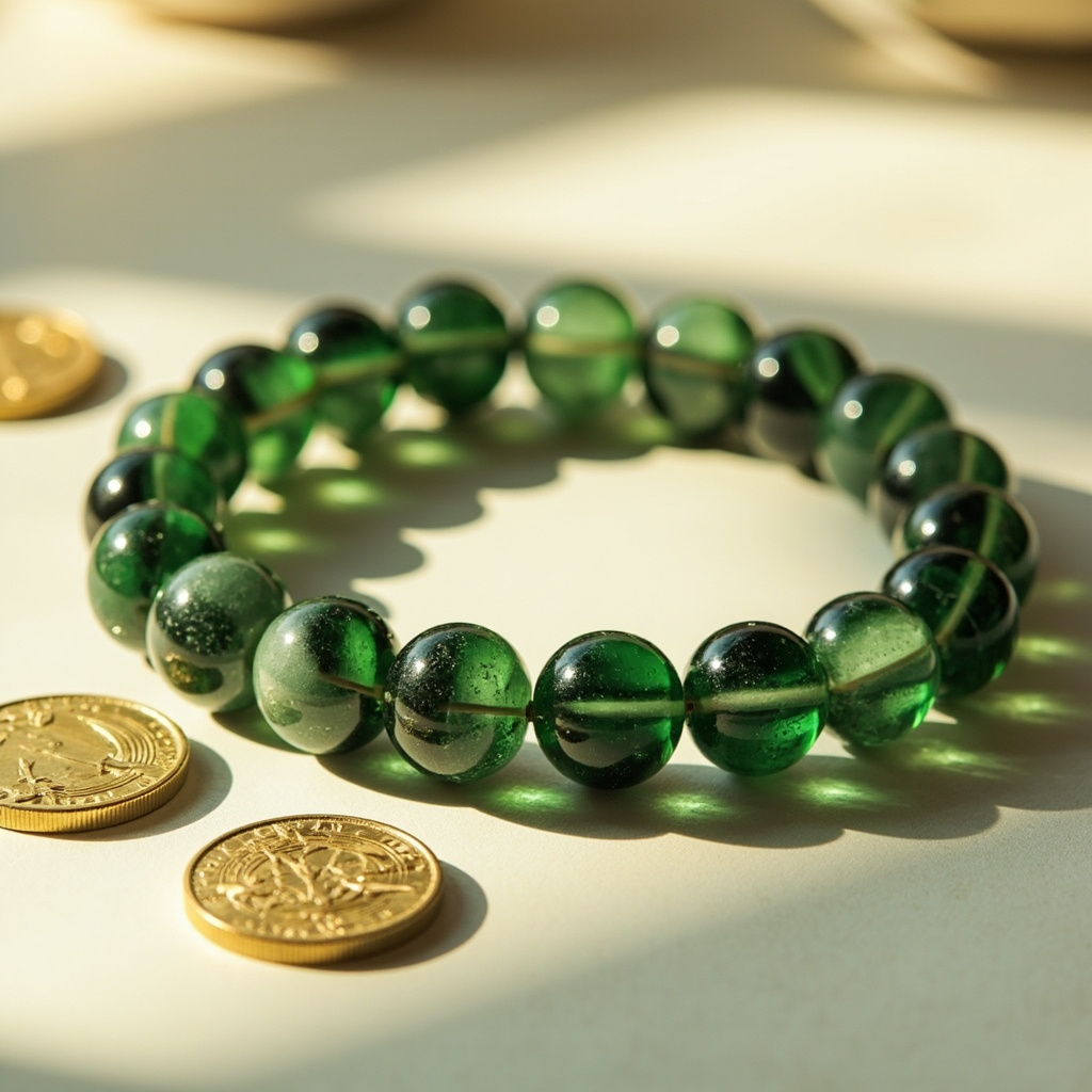 What does a green aventurine bracelet do for money luck