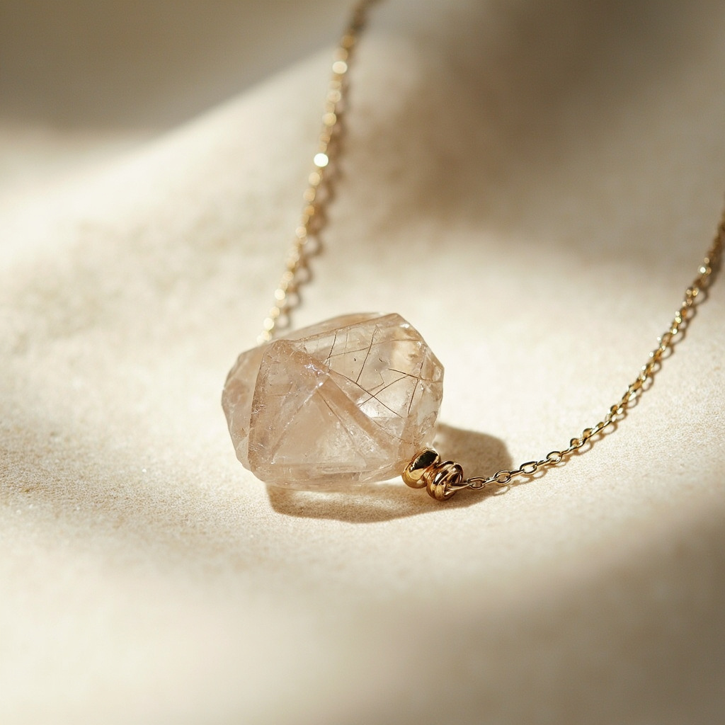 Where to buy a raw crystal necklace not tumbled