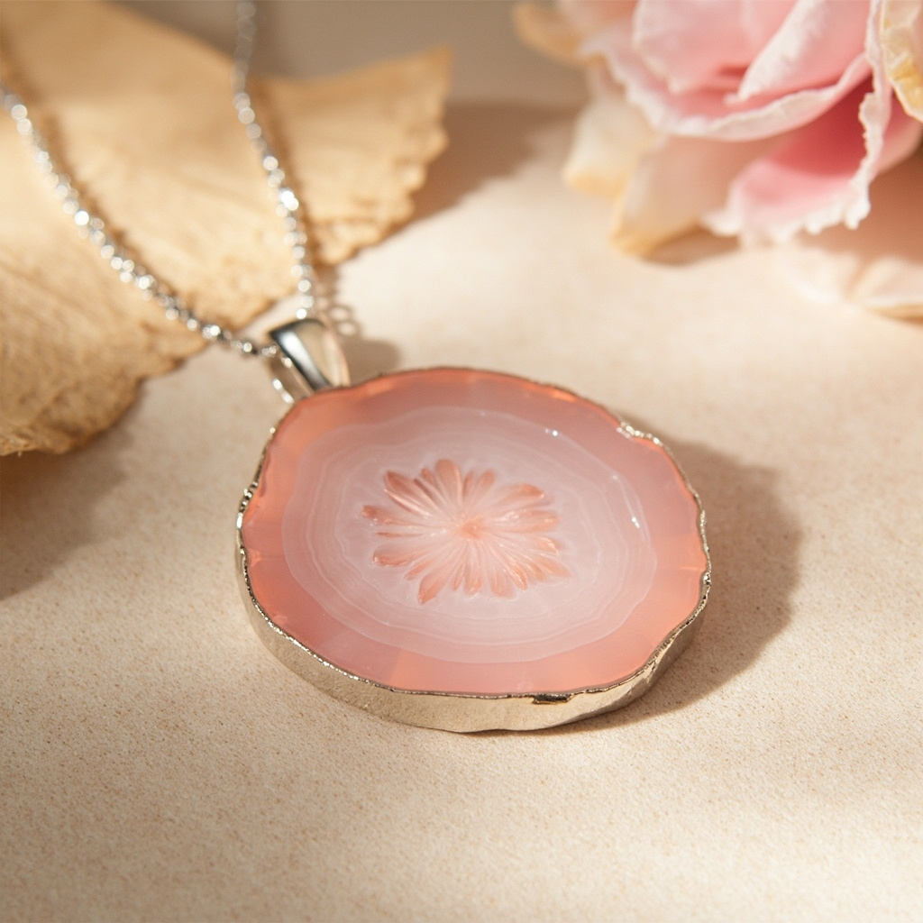 Does a flower agate necklace help with fertility