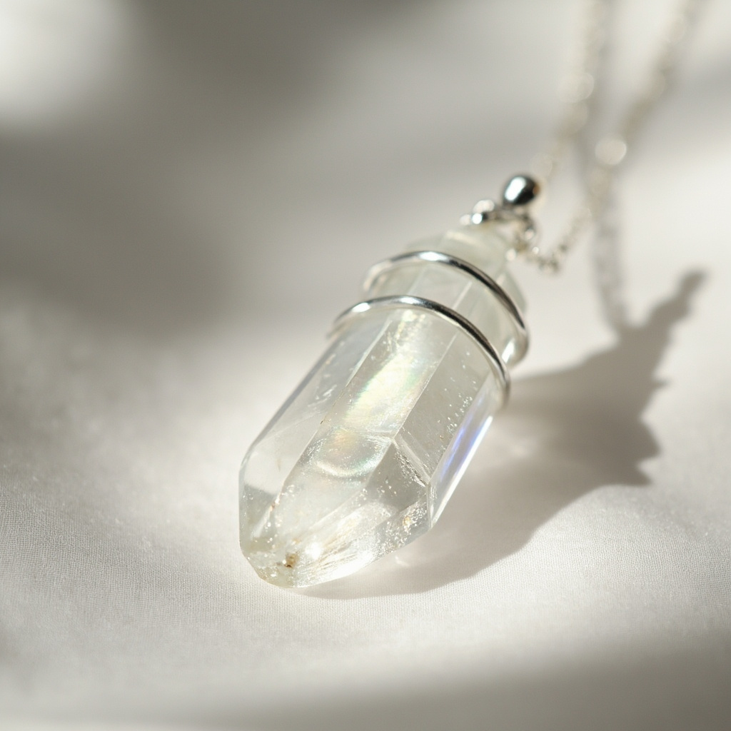 Can I use a crystal point necklace for reiki healing