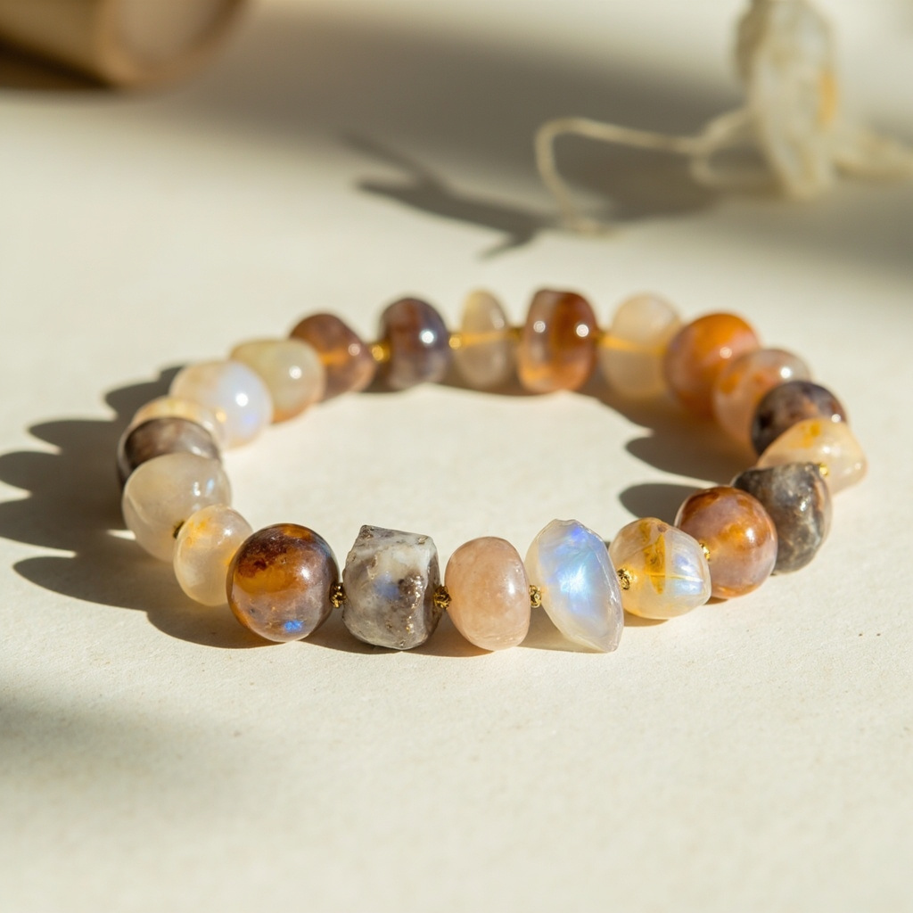 Where to buy a cheap but real moonstone and agate bracelet