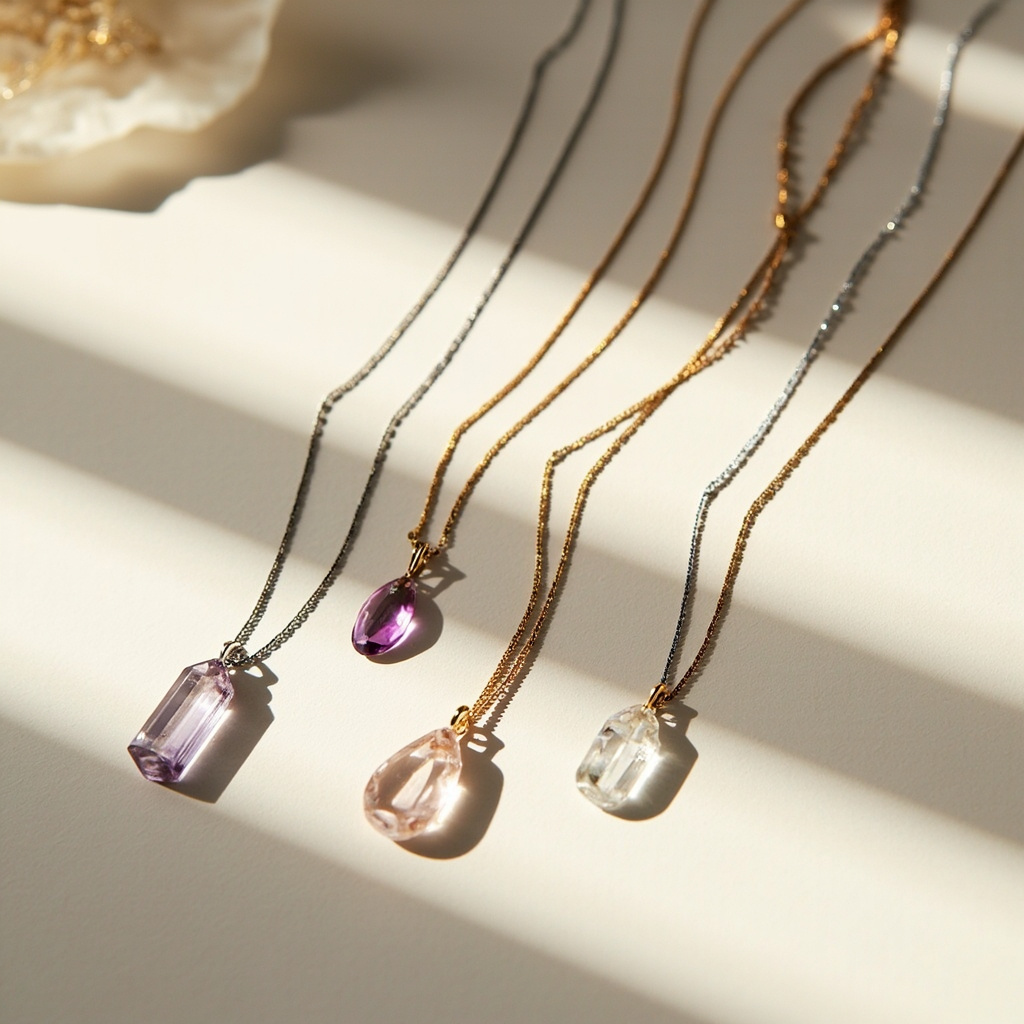 How to choose a crystal pendant for a necklace layering