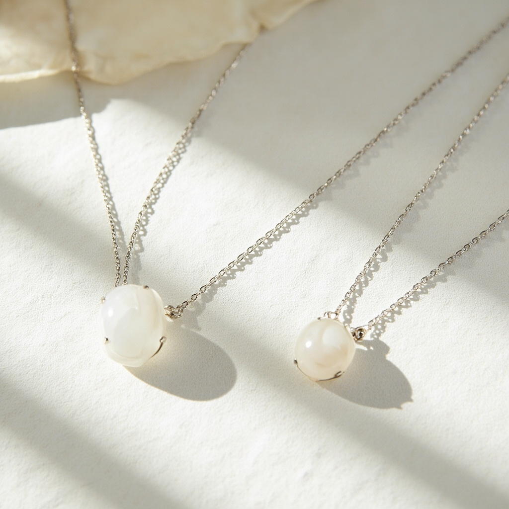 Is a white agate necklace good for mother and daughter